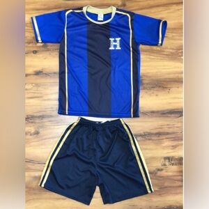 Honduras Kids Soccer Uniforms Suit for Boys and Girls Blue